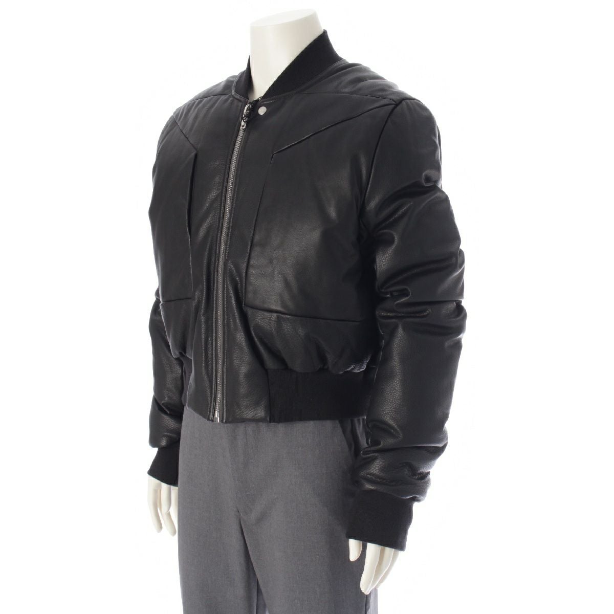 リックオウエンス 22AW FOG CROPPED BOMBER カウハイド 牛革 レザー