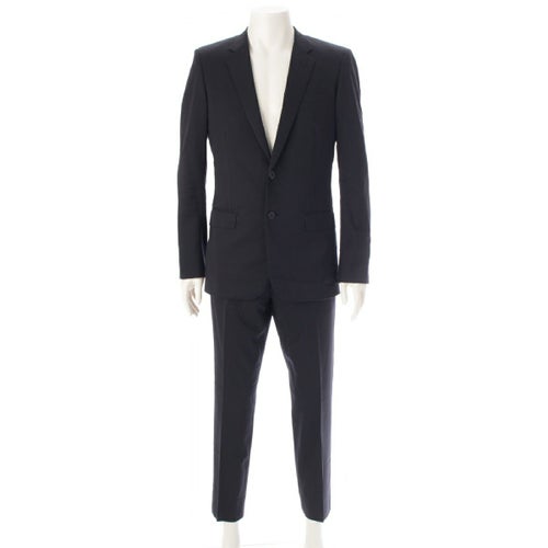 サンローラン 12年 ウール シルク エディ期 エディスリマン 2B スーツ ジャケット スラックス セットアップ 316500ブラック 46