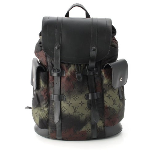 ルイヴィトン モノグラム カモフラージュ クリストファー PM リュック デイパック バックパック M56411 ブラック グリーン