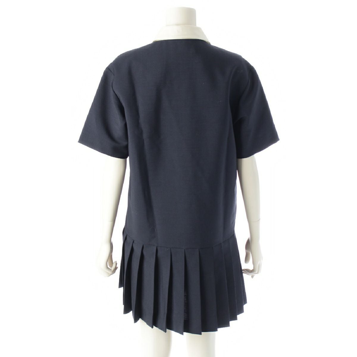 ミュウミュウ 24AW キッドモヘア ミニドレス ヴァージンウール ロゴ