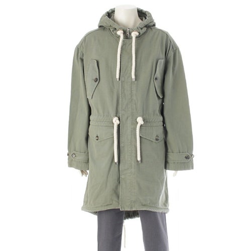 ジェイダブリューアンダーソン コットン ドローコード ライトウエイト フード モッズコート アウター CO0294PG1504500 カーキグリーン M