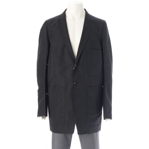 リックオウエンス 21SS LIDO-JKT ベルトデザイン 2B シングル ロング テーラードジャケット アウター RU21-S6723 ブラック 50