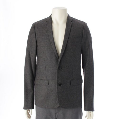 ディオール 09AW エディ期 ウール 2B シングル テーラードジャケット ブレザー アウター 9H3123371170 グレー 46