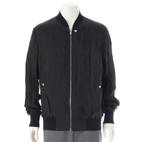 リックオウエンス 24SS コットン シースルー ブルゾン ボンバージャケット アウター RU01D3782-J ブラック 52