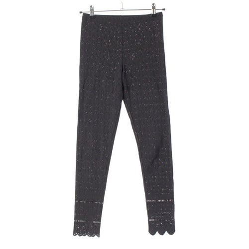 プリーツプリーズ エーポック 花柄 レギンス スパッツ ストレッチ パンツ ブラック 3