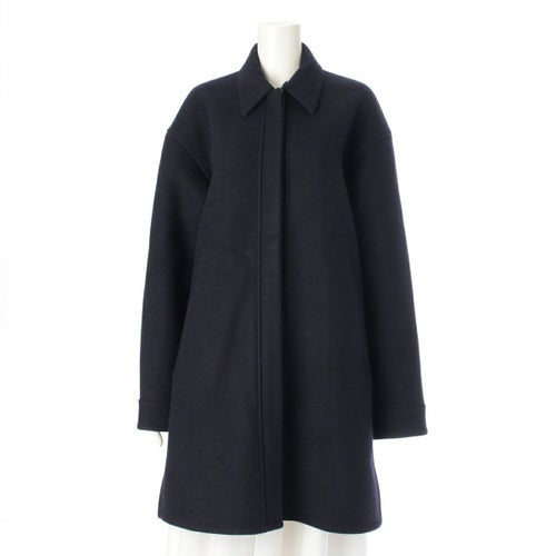 ジルサンダー ウール フェルト コート アウター ネイビー 32