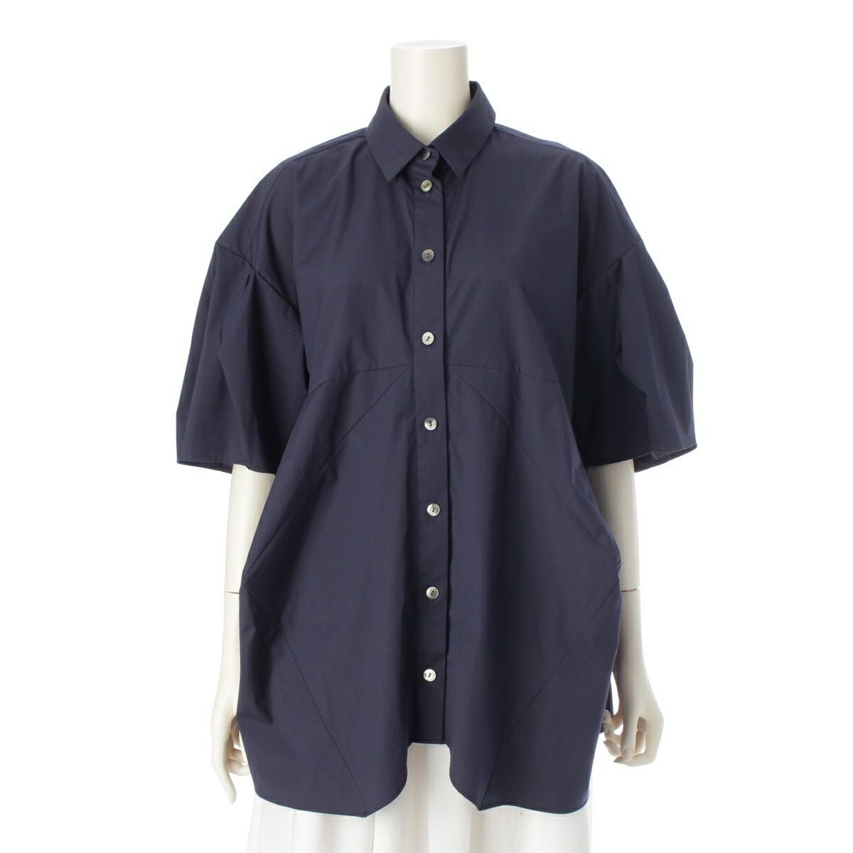 エンフォルド 25SS HALF SLEEVES SHIRT コットン 袖サイドボタン 半袖
