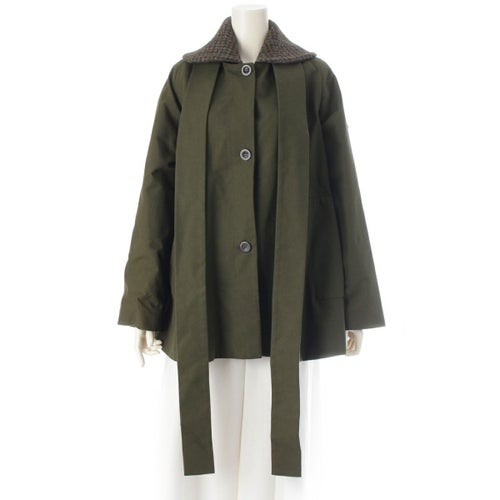 ロエベ ハウンドトゥースカラー ジャケット S540330X87 カーキ 34