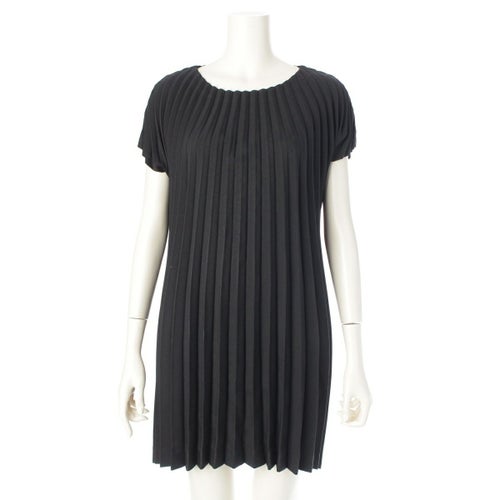 イッセイミヤケ 16AW アコーディオンプリーツ ノースリーブ ワンピース ドレス IM64FT615 ブラック 2