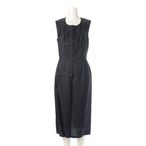 コムデギャルソン AD2001 02SS キュプラ ロング ノースリーブ ワンピース ドレス GE-O037 ブラック S