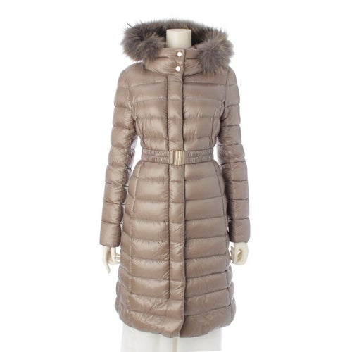 ヘルノ ラクーンファー ベルト付き ダウンジャケット アウター PI0484D-12017-2600 グレー 38