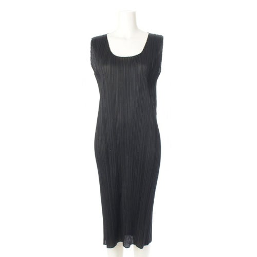 プリーツプリーズ イッセイミヤケ 00年 プリーツ ノースリーブ ワンピース PP04-JH648 ブラック 4