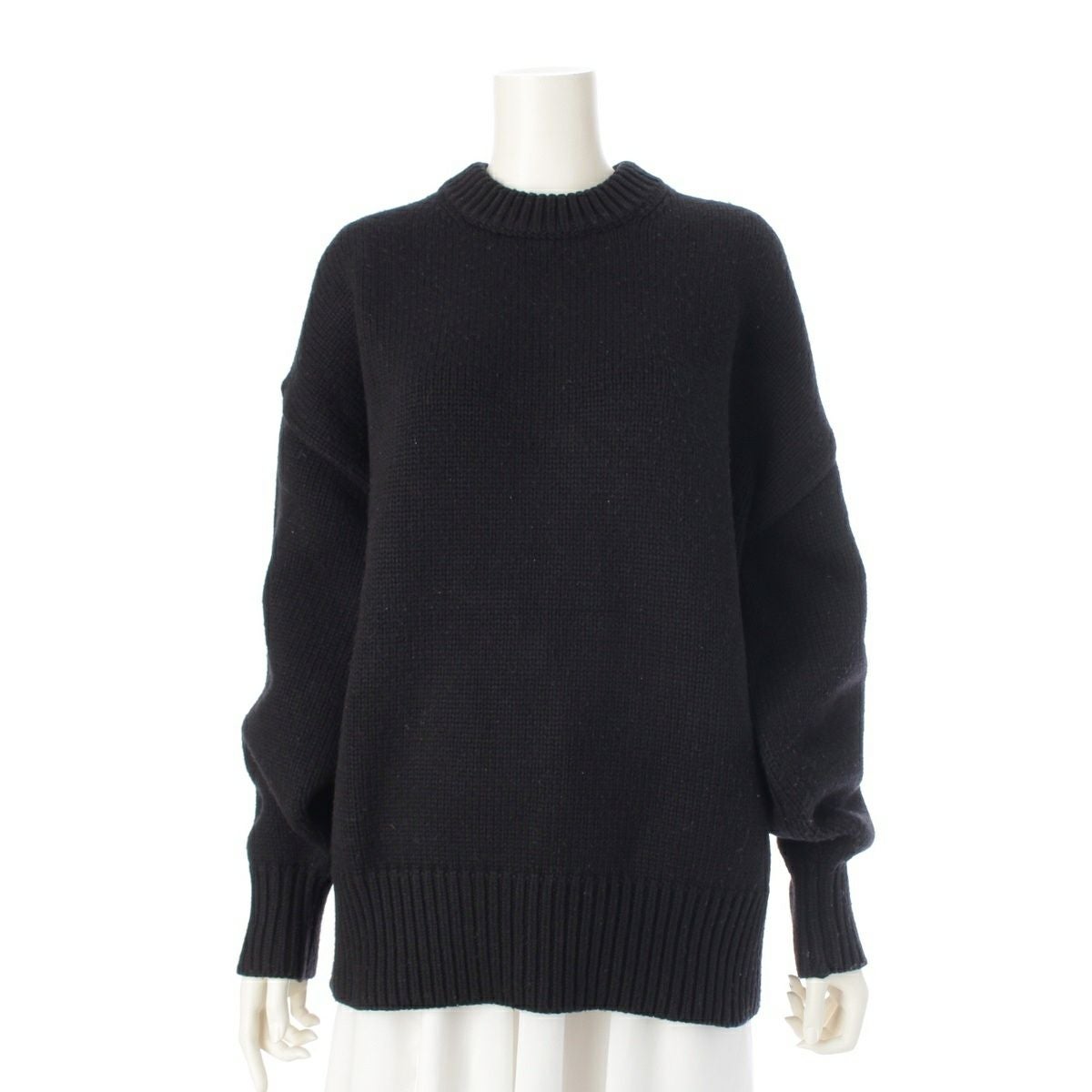 ザロウ カシミヤ×ウール 長袖 ニット トップス ブラック S【中古】 ザロウ カシミヤ×ウール 長袖 ニット トップス ブラック S | 中古通販