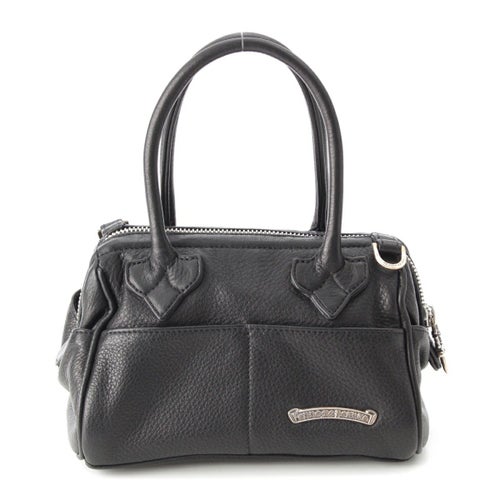 クロムハーツ MOCHITA モチタ レザー シルバー金具 ダガー ハンドバッグ ブラック