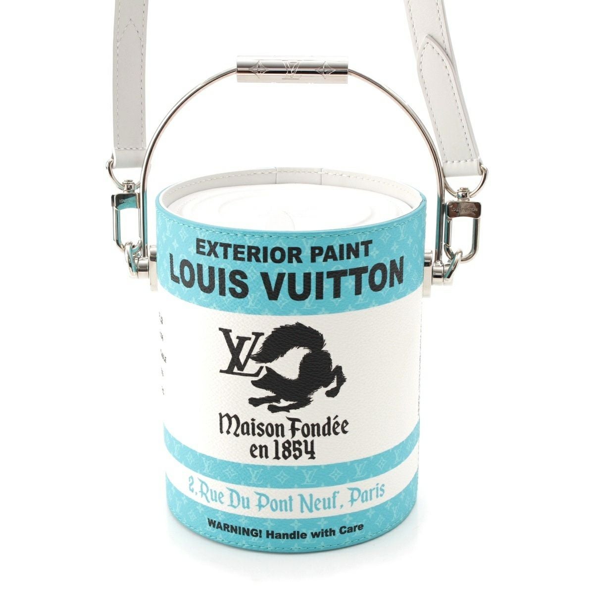 ルイヴィトン LV ペイント カン カーフレザー シルバー金具 2WAY