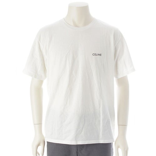 CELINE ロゴ Tシャツ Mサイズ ホワイト 中古・古着通販】CELINE 