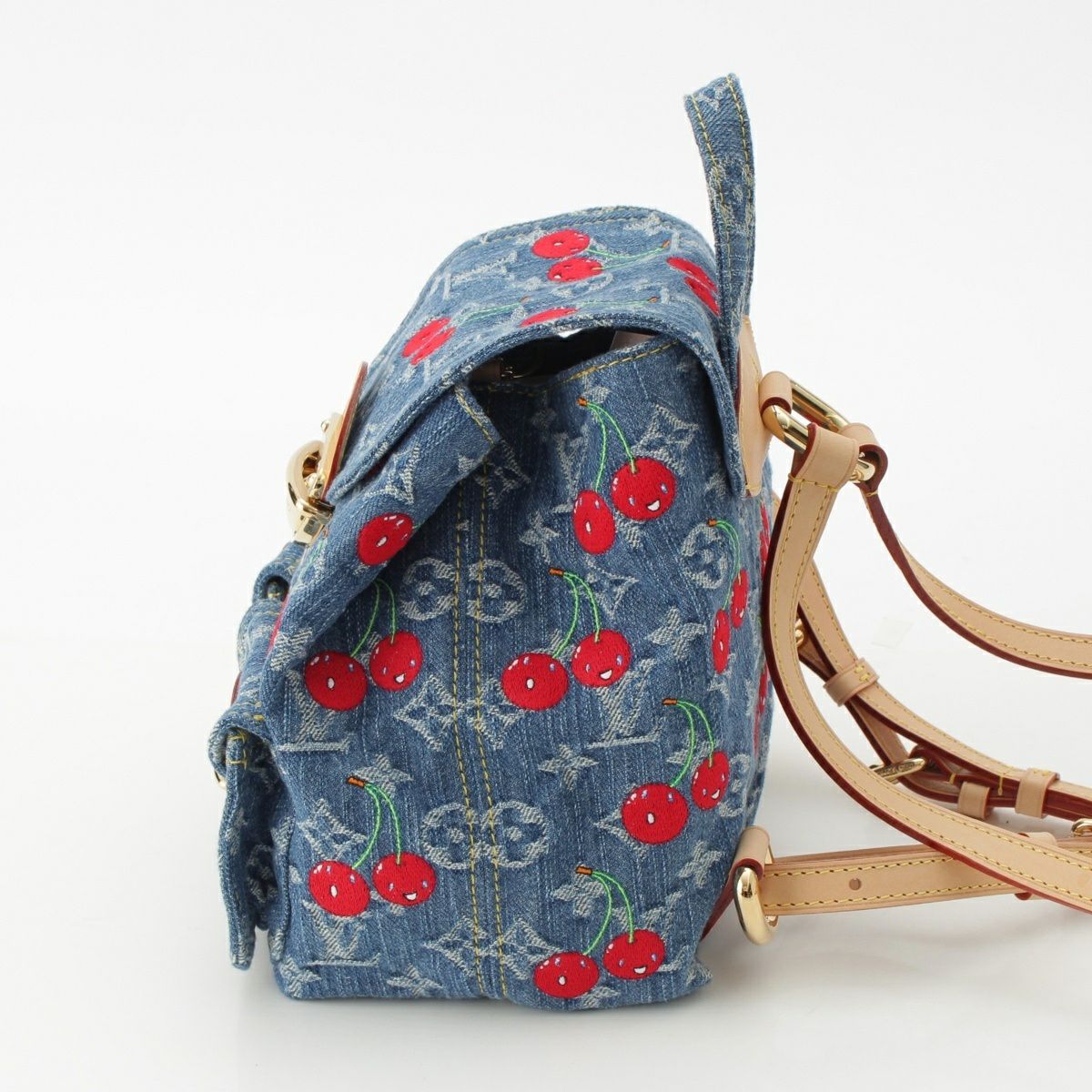 ルイヴィトン LV × TM デニム ヴェニス モノグラム チェリー ミニ