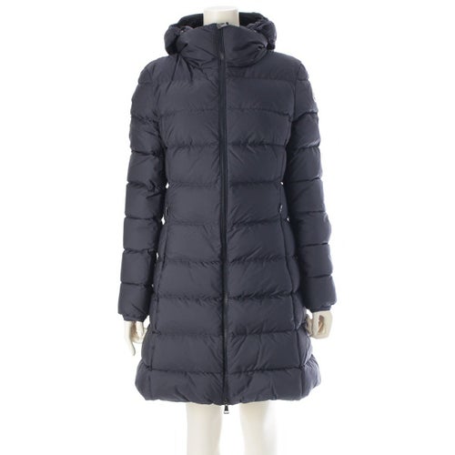 モンクレール 2023 ナイロン GIE フーデッド ロング ダウンコート アウター ネイビー 2