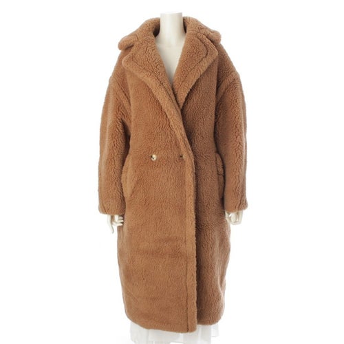 マックスマーラ 21年 キャメル テディベア アイコン コート アウター 101606296 ブラウン S