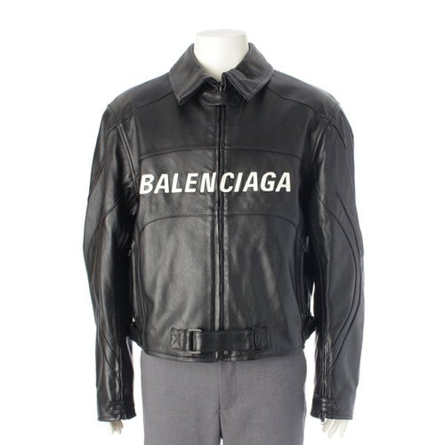 バレンシアガ 19年 レザー ジャケット 594594 ブラック 46