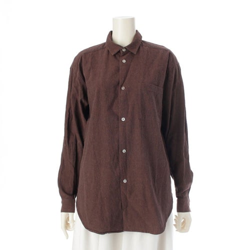 イッセイミヤケ 70-80s 初期タグ スポーツ シェルボタン 開襟 オープンカラー 長袖シャツ トップス ボルドー ブラック系 9
