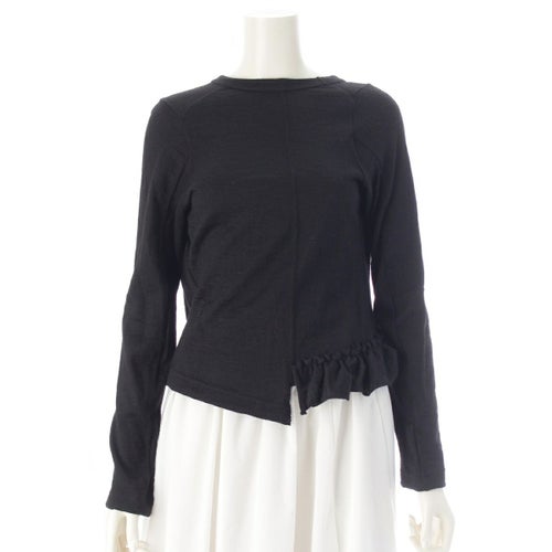 コムデギャルソン AD2004 アルパカ フリル ニット トップス GN-T049 ブラック ‐