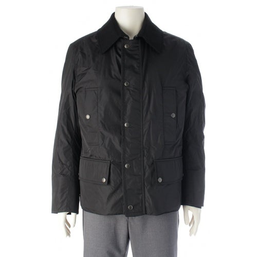 ルイヴィトン ナイロン ウール ライナー付き ダブルジップ ブルゾン ジャケット アウター ブラック 46