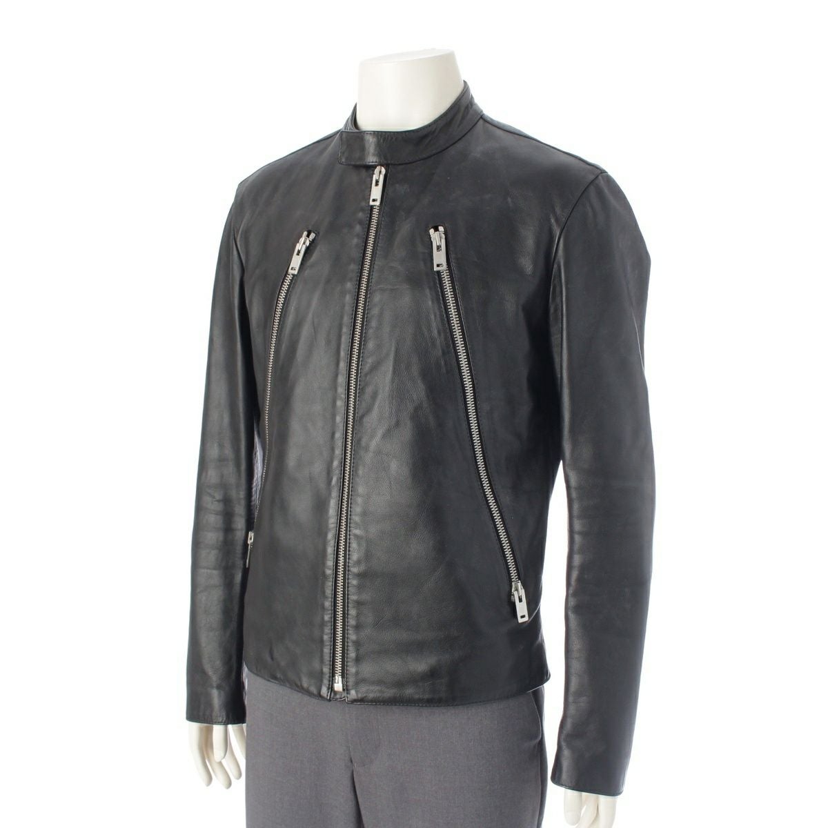 メゾンマルジェラ 16SS 牛革 八の字 ハの字 5ZIP ライダースジャケット