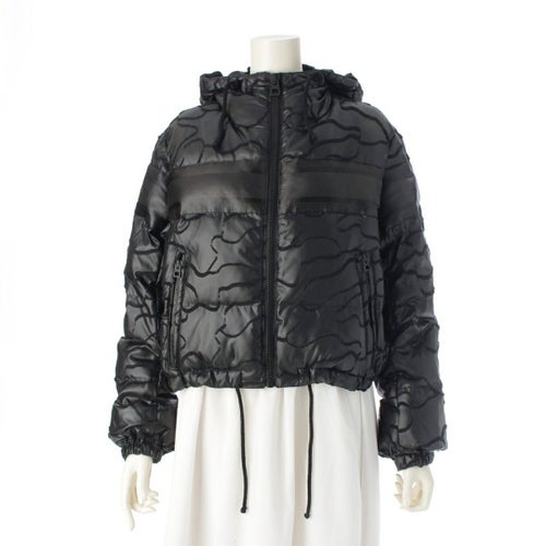 ディオール 21AW クロップド 中綿 フード パファー ジャケット 147C21A2968 ブラック XS