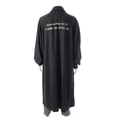 コムデギャルソン 86AW 86-87AUTUMN-HIVER オリジナル スタッフ コート アウター ブラック M