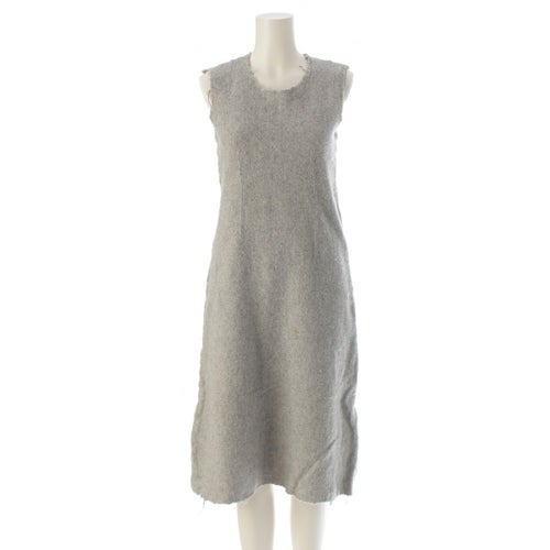 コムデギャルソン 94AW AD1994 縮絨 ウール ロング ワンピース ノースリーブ GO-04007S グレー S