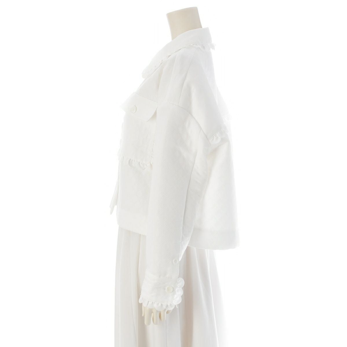 ヨリ 25SS フリル スカラップショート ジャケット YR25-24130AW