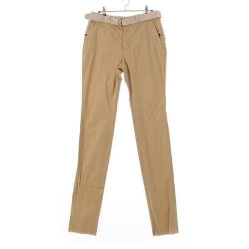サンローラン ベルト付き ゴールド金具 パンツ ボトムス チノ ベージュ