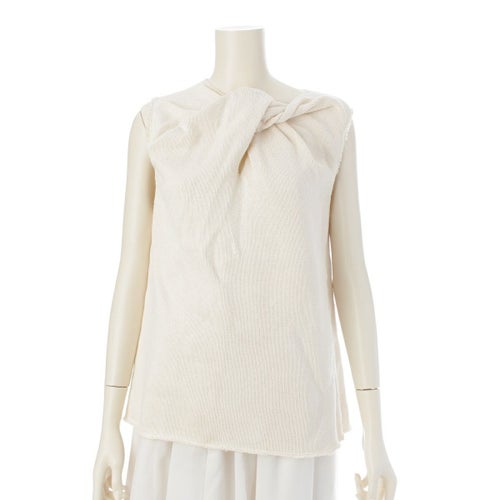 ジルサンダー ノースリーブ ニット トップス JSWS751308 ベージュ 36