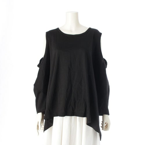 ジュンヤワタナベコムデギャルソン 24SS AD2023 コットン ノースリーブ プルオーバー トップス JM-T043 ブラック S