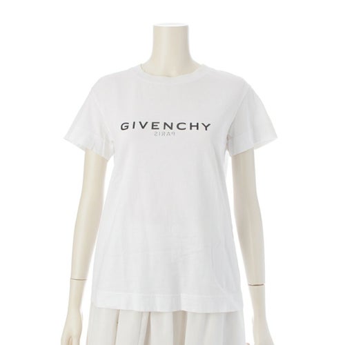 ジバンシー コットン ロゴ Tシャツ カットソー トップス BW707Y3Z6P ホワイト S