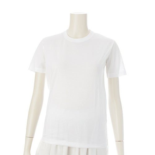 プラダ 21年 トライアングル ロゴ Tシャツ カットソー 半袖 35570 ホワイト XS