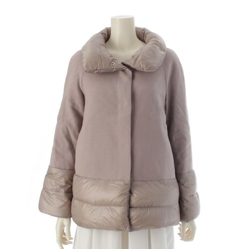 ヘルノ ナイロン 切替 ダウンジャケット アウター ピンク