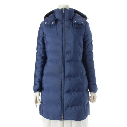 プラダ 15年 ナイロン ロゴベルト ダウンコート アウター 290660 ブルー 40S