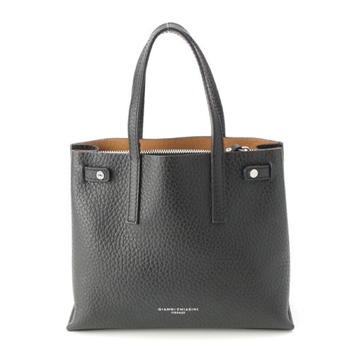 ジャンニキャリーニ アルテア　S スモール 2WAY ハンドバッグ ブラック シルバー