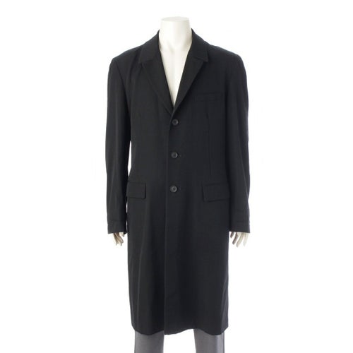 ヨウジヤマモト 20SS ウール NO FUTURE ドクタージャケット ロング コート アウター FN-J06-100 ブラック 4