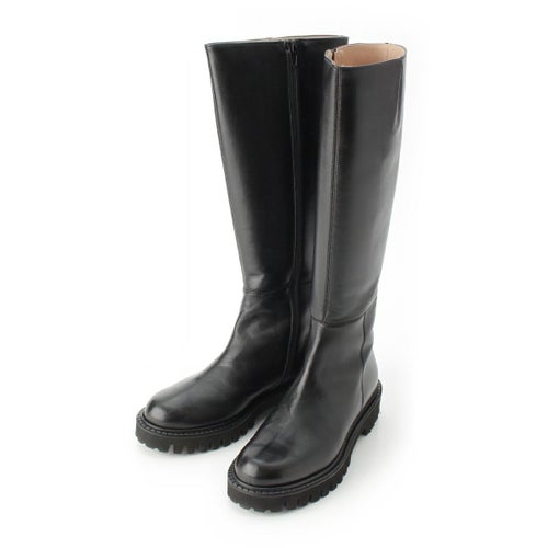 CORSO ROMA 9 コルソローマ ノーヴェ レザー ロング ブーツ シューズ ブラック 36