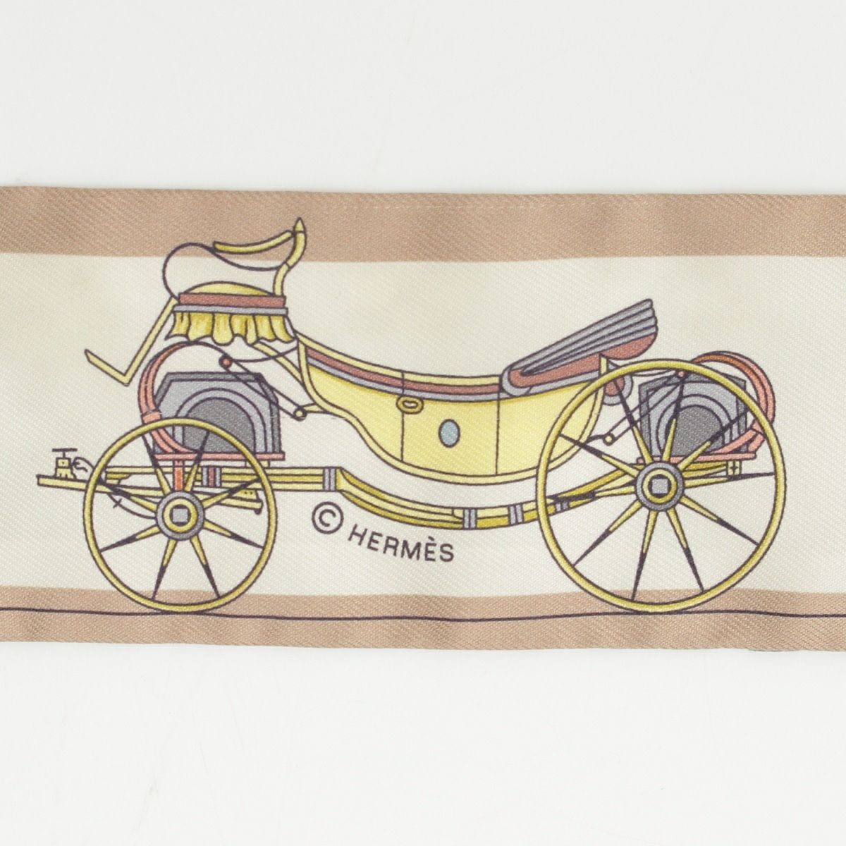 エルメス シルク ツイリー Les Voitures Nouvelle 馬車の変遷 スカーフ