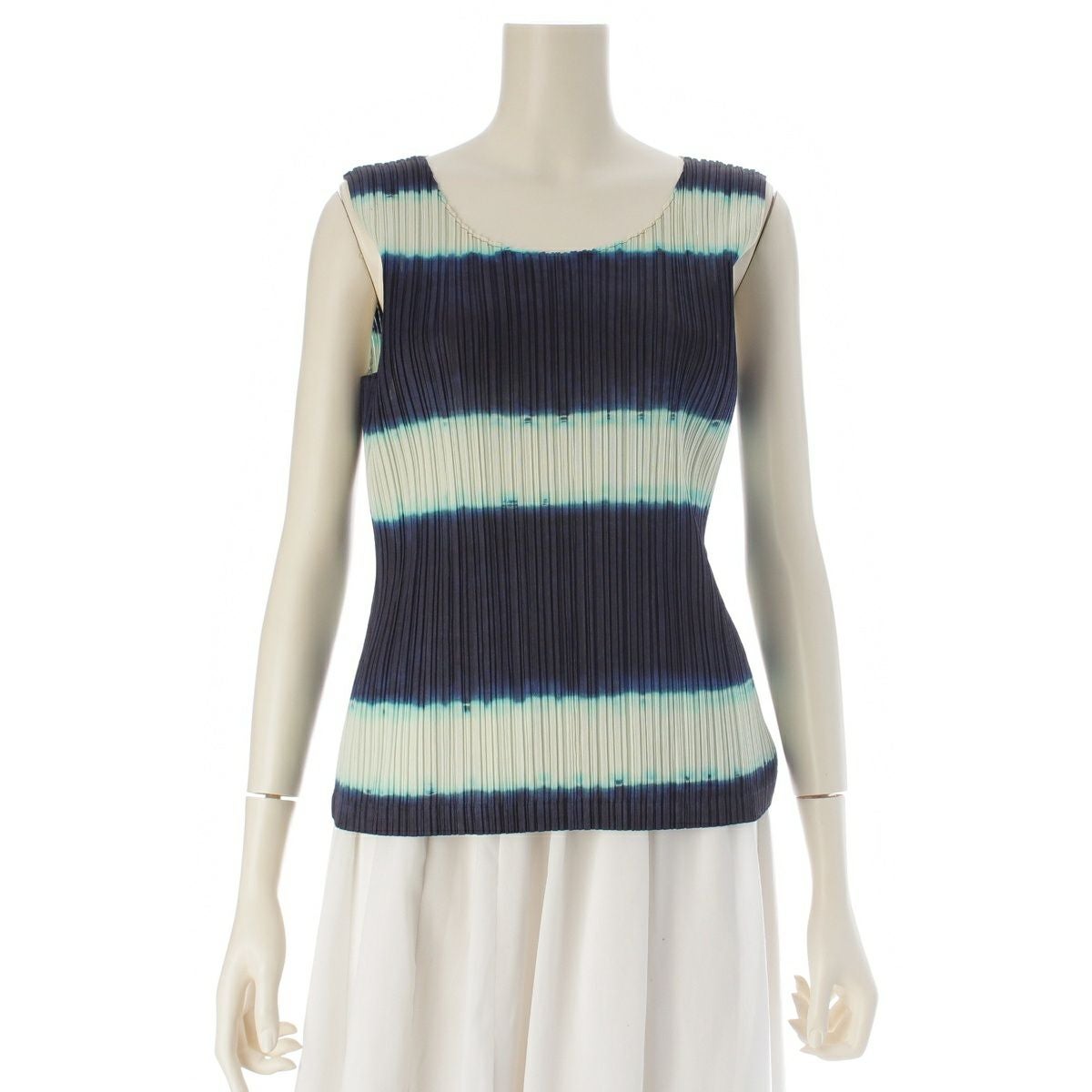PLEATS PLEASE ノースリーブ トップス グラデーション プリーツプリーズ イッセイミヤケ グラデーションカラー ノースリーブ