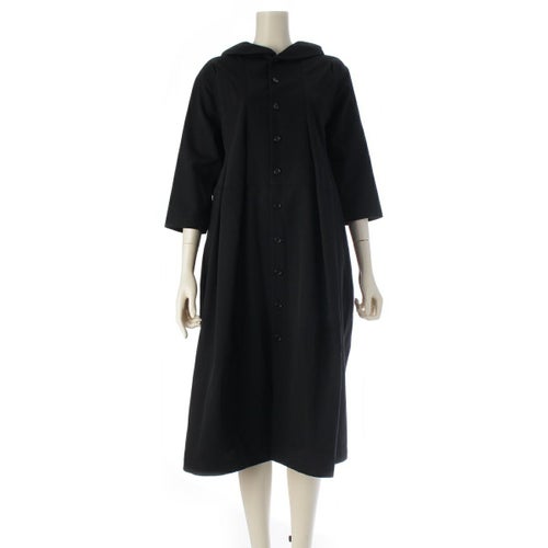 トリココムデギャルソン AD2019 20SS ウール ラウンドカラー ロング ワンピース トップス TC-O100 ブラック M