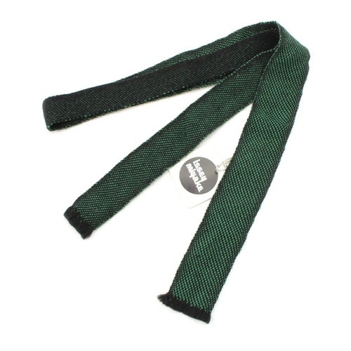 イッセイミヤケ 70-80s ニット 筆タグ マルチ ファブリック ベルト タイ グリーン