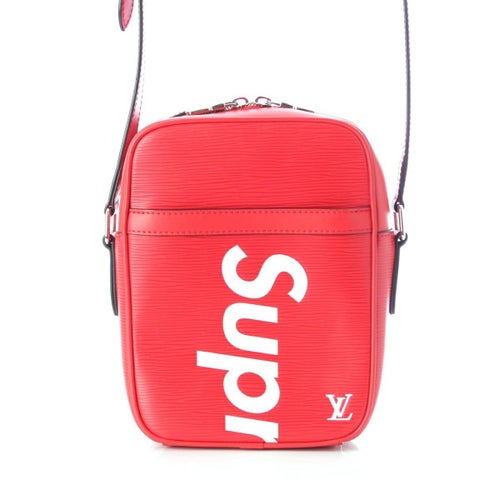 ルイヴィトン シュプリーム Supreme ダヌーブPM エピ ロゴ ショルダーバッグ M53417 レッド