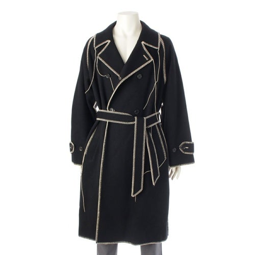 ダブレット doublet 20AW BIG STITCH LONG COAT ウール チェスター コート アウター 20AW09CO37 ブラック M