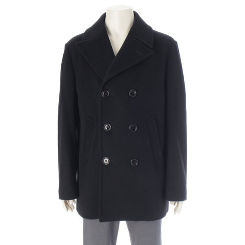 セリーヌ 2025AW カシミヤ ダブルブレスト カーナビー ピーコート 2M04D943C ブラック 50