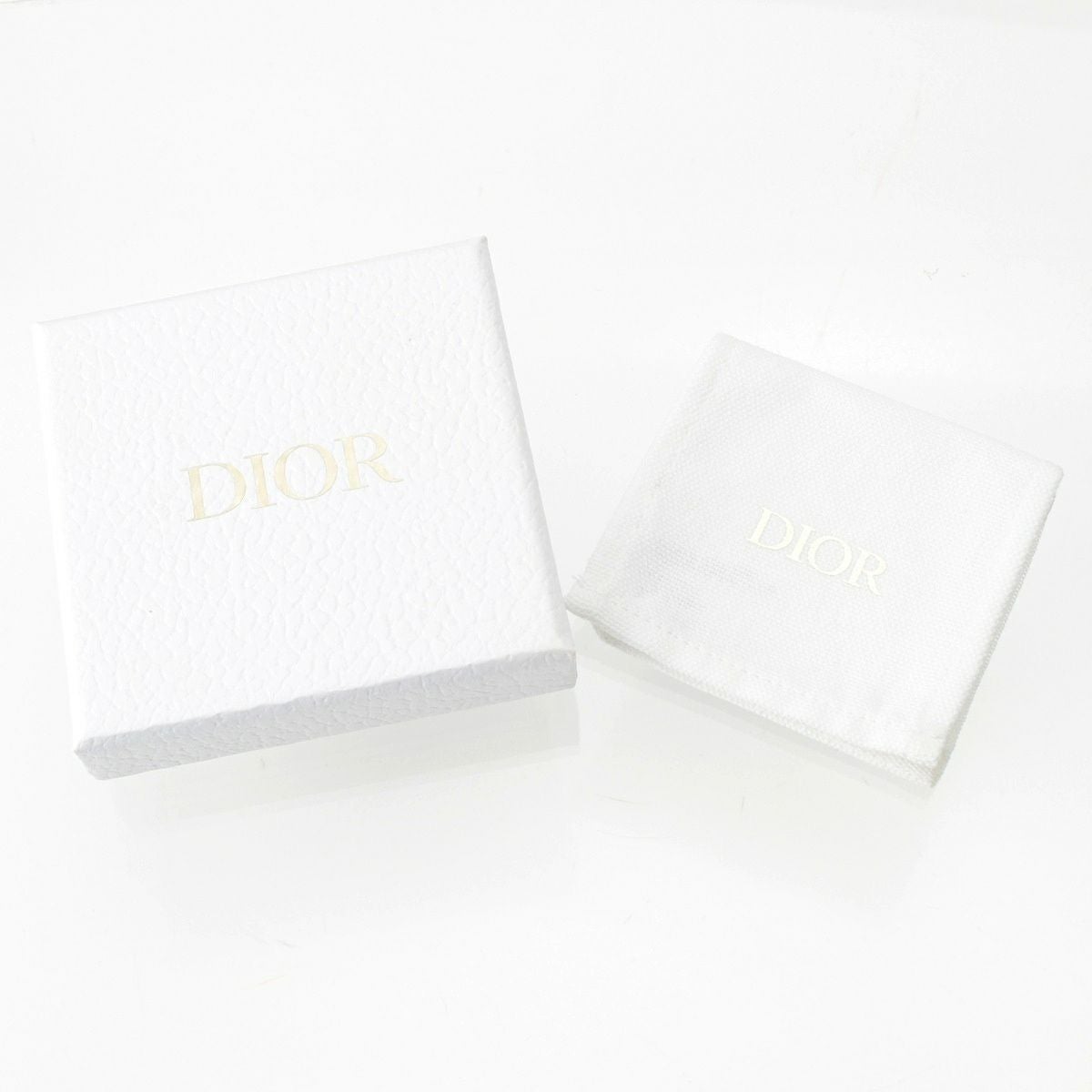 クリスチャンディオール MISSDIOR レザー ゴールド ロゴ ヘアクリップ